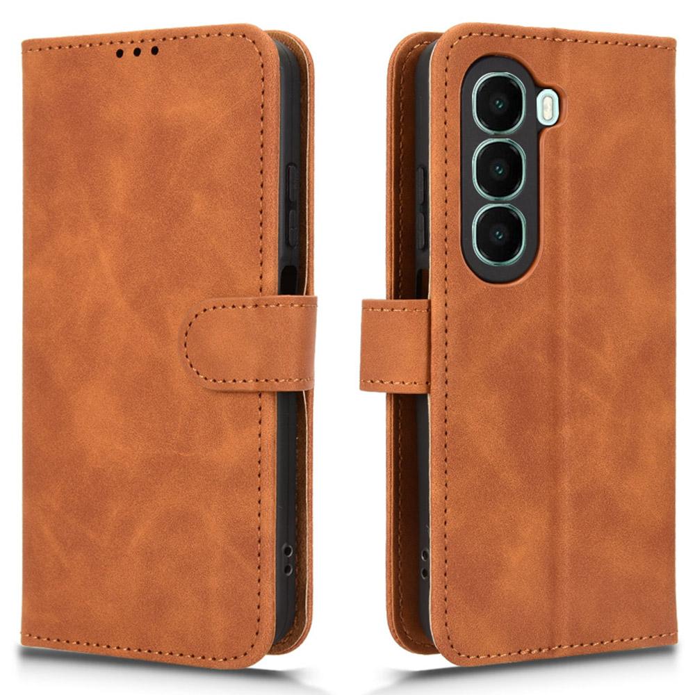 For itel A95 5G Leather Case Skin Feel Anti Drop Wallet Flip Phone Cover