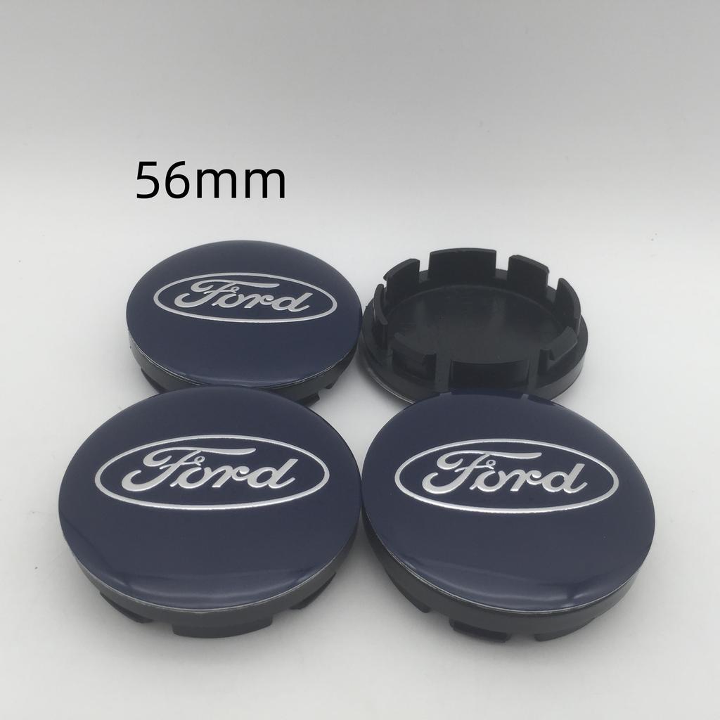 KLYD4 NEW 4pcs 3D for 54mm 56mm 60mm 68mm Ford Car emblem Wheel hub Center Cap Badge covers sticker Decal styling auto Accessories