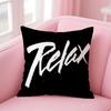 RRelax Funy Abstract Art Cushion Cover Linen Pillowcase Cover Soft Decor for Sofa Home Room