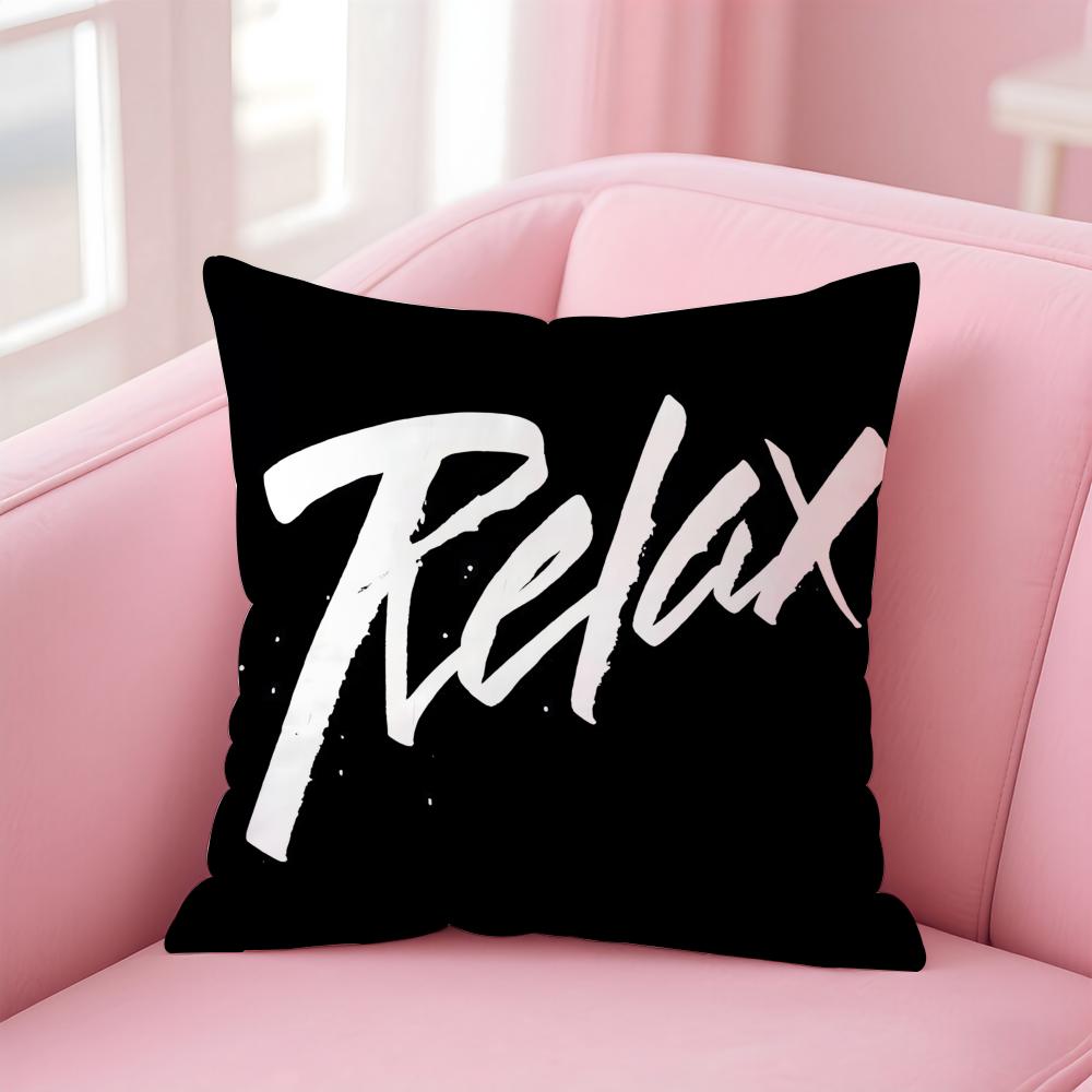RRelax Funy Abstract Art Cushion Cover Linen Pillowcase Cover Soft Decor for Sofa Home Room