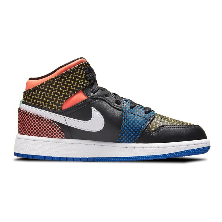 (GS) Air Jordan 1 Mid MMD 'Multi Grid' Kids' DC4092-001