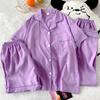 Cloud cotton pajamas women's summer short sleeves shorts trousers three-piece set sweet cartoon thin loungewear spot