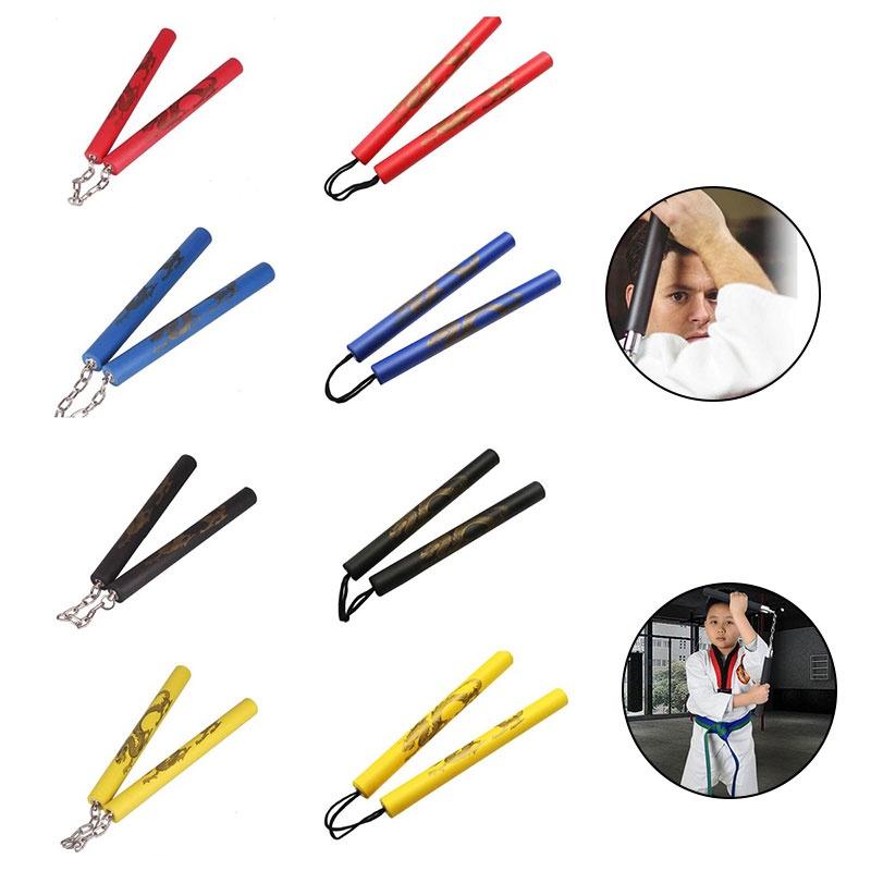 Foam Nunchuck Martial Stick Kid Adult Practice Karate Weapon Toy Tool Fitness