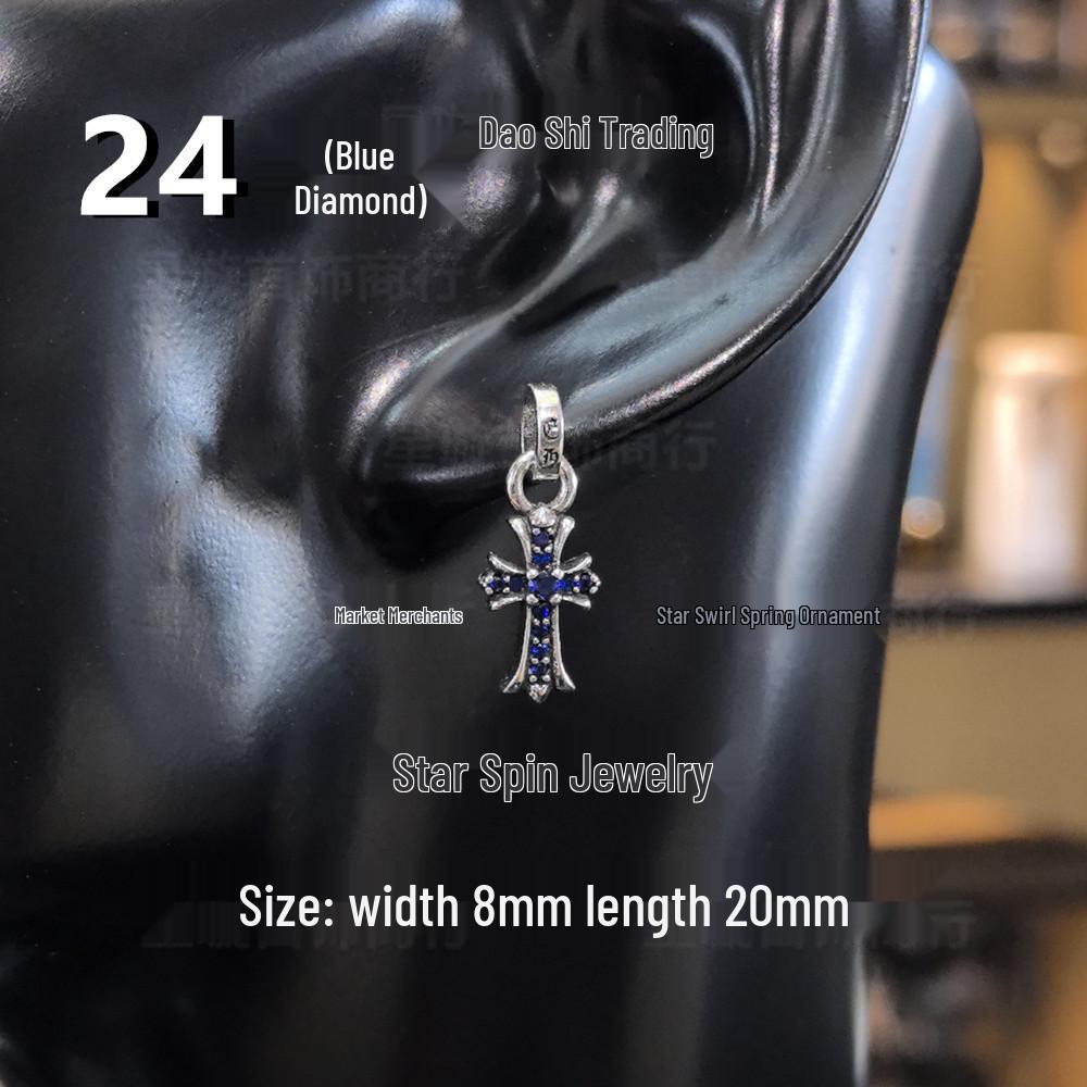 Новые висячие серьги G-Dragon с цветными бриллиантами для мужчин и женщин, белая медь, тайское серебро, серебряная игла s925