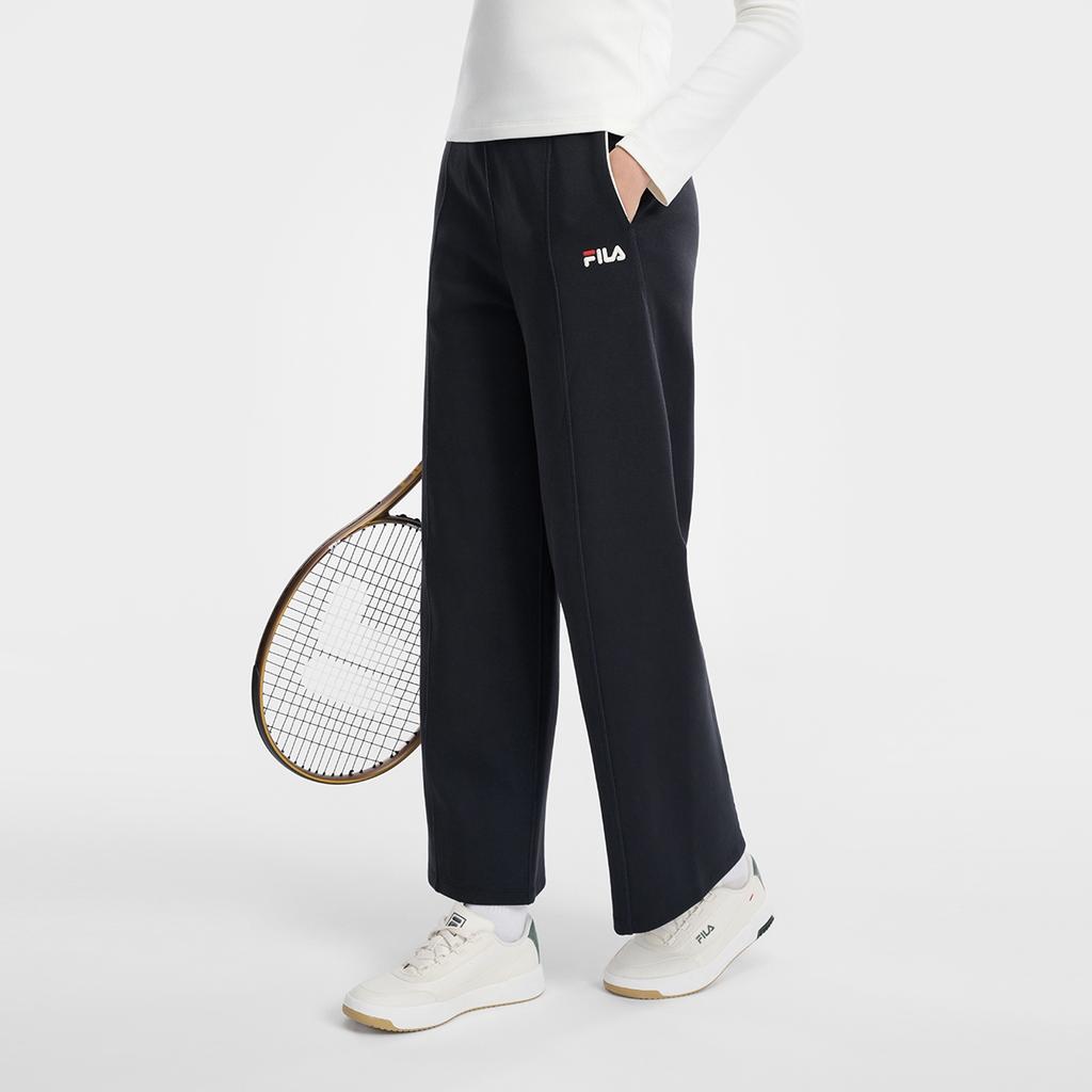 Fila Удобные вязаные эластичные повседневные брюки на шнуровке Женские брюки A11W613607F-NV
