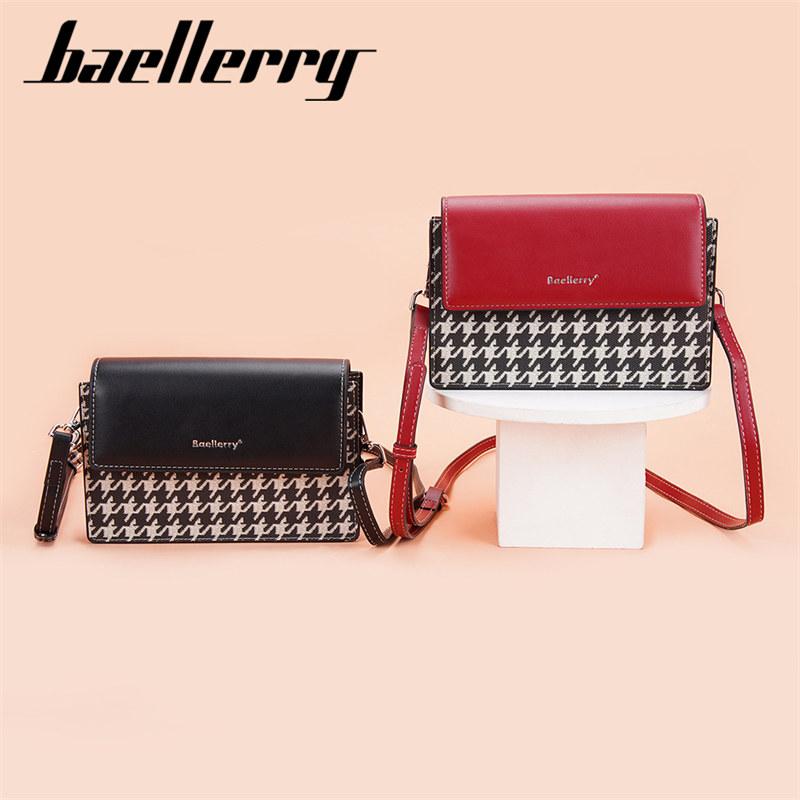 Baellerry Женские модные сумки на ремне из искусственной кожи, сумка через плечо, классический дизайн, сумки для телефона, кошелек