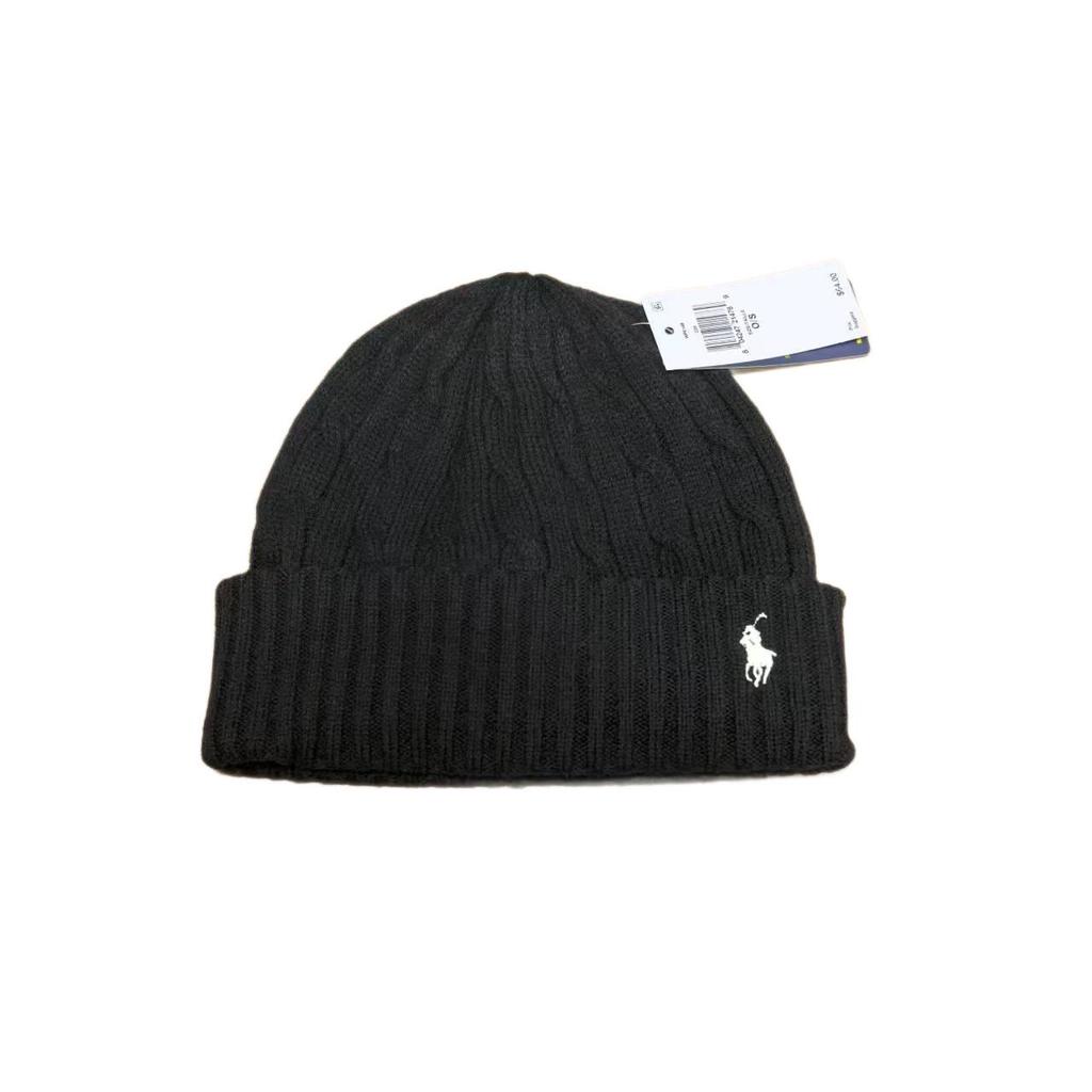 Winter Classic Cable Knit Wool Blend Scarf & Hat Set with Pony Embroidery for Couples