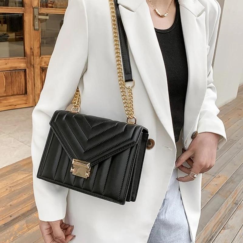 Shoulder Bag with Chain for Women Feminine Messenger Crossbody Bag Women's Bags