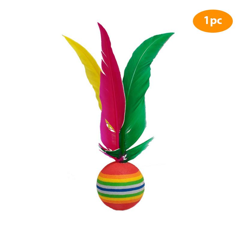 1/5 шт. Разноцветный перьевой волан Китайский Цзяньцзы Удар ногой Колесо Гусиное перо