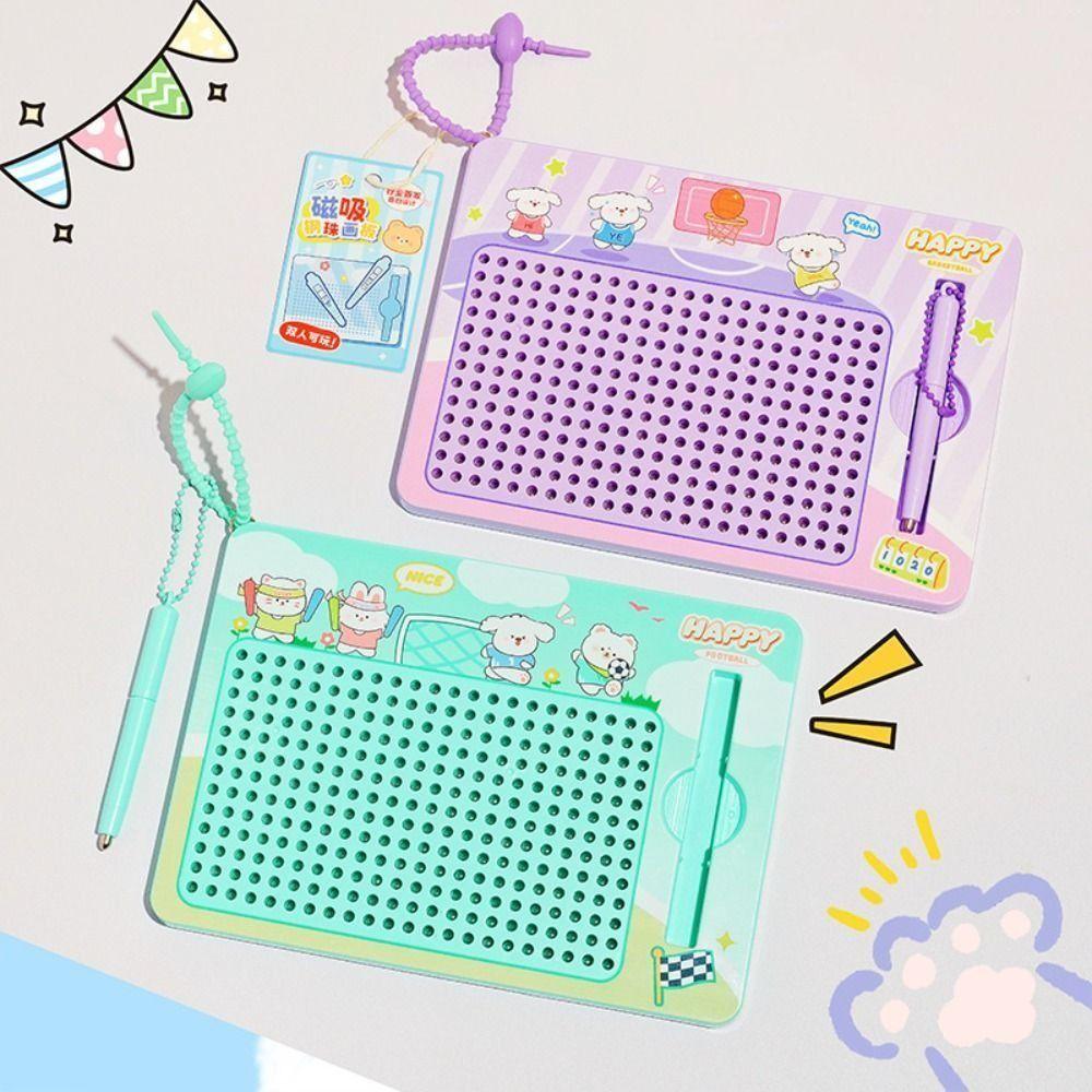 Cartoon Doodle Board Keychain Puzzle Writing Pad Bag Pendant Cute Backpack Key Chain Kids