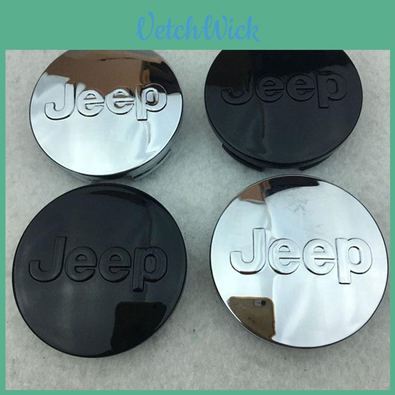 4pcs Wheel 64mm Center Hub Cap Decals Sticker Labeling For Jeep Styling Car