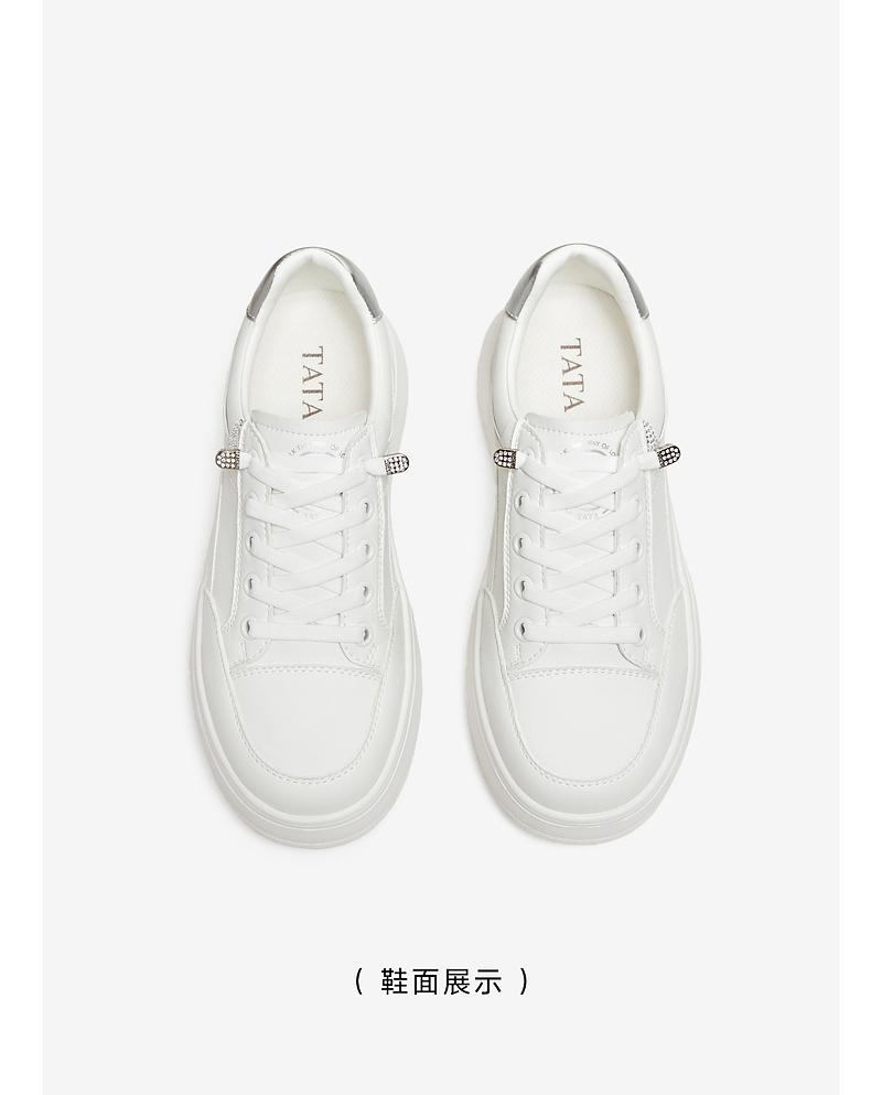 TATA/She's 2026 Spring Shopping Mall Same Style Sports Fashion Leisure Thick soled Women's Board Shoes