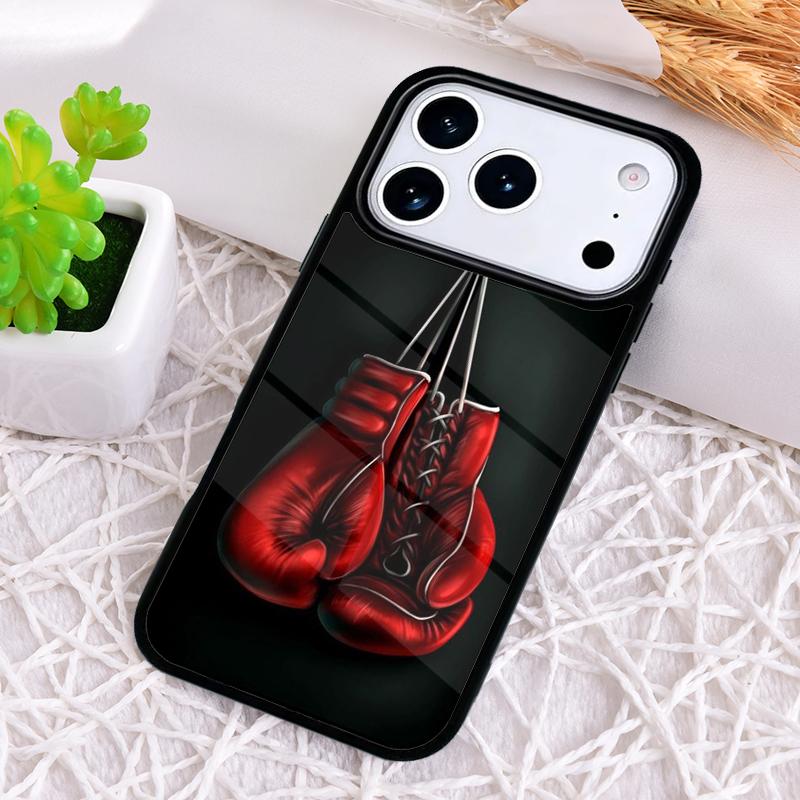 Боксерские перчатки мягкий чехол для телефона для iPhone 17 Air 16 15 11 12 14 13 Pro Max Ударопрочный чехол