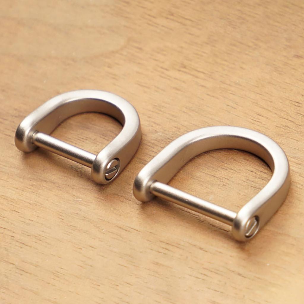 D Ring Clip D Ring Buckle Detachable U Shape Horseshoe D Buckle Clip D Ring Hoop Locking Shackle Horseshoe Screw D Ring