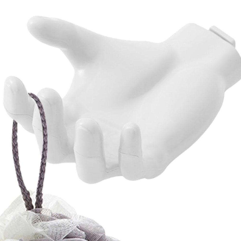 Пластиковый крючок в форме руки Многофункциональный крючок для хранения Креативный крючок-вешалка без следов Дом