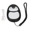 2 In 1 Hand Warmer Power Bank Black Penguin Shape 3 Temperature Adjustment USB Charging Dual Sided