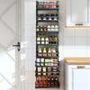 Magnetic Storage Rack Wall Mounted Storage Pantry Shelve High-capacity Spice Rack Save Space Kitchen Floating Shelves for Wall