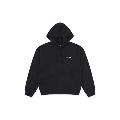 Levis вышитый узор пуловер однотонный худи мужские толстовки черный A0747-0006
