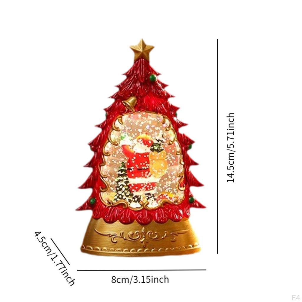 Рождественский снежный шар фонарь лампа ретро стиль аксессуары блестящая вода домашний декор