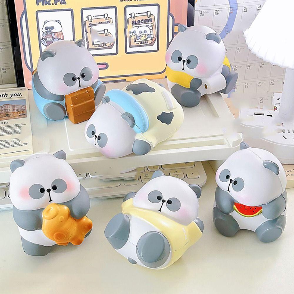Kneading PVC Panda Squeeze Toys Elastic Animal Panda Fidgeting Toys  Birthday Kids Gift
