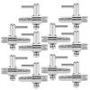 10PCS Set Stainless Steel Fish Tank Accessory Thread Connection Air Flow Control Valve  Fish Tank