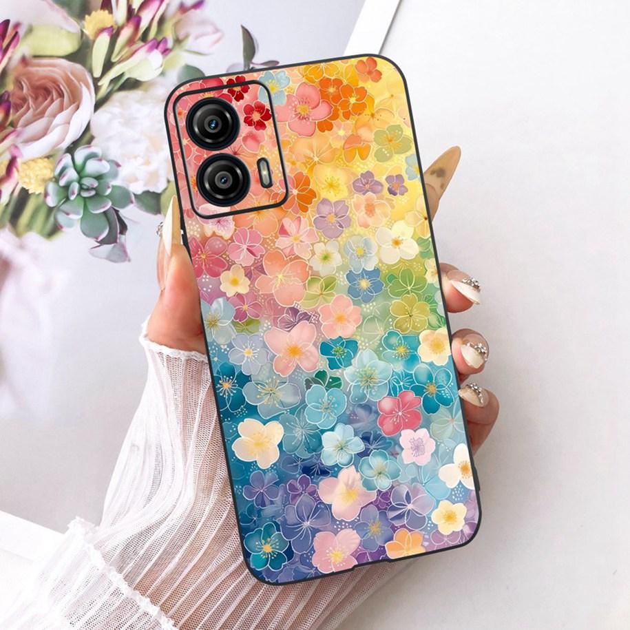 For Motorola Moto G53 5G Case XT2335-2 New Stylish Butterfly Flower Fundas Soft Silicone Phone Cover For Moto G13 G23 G73 Bumper