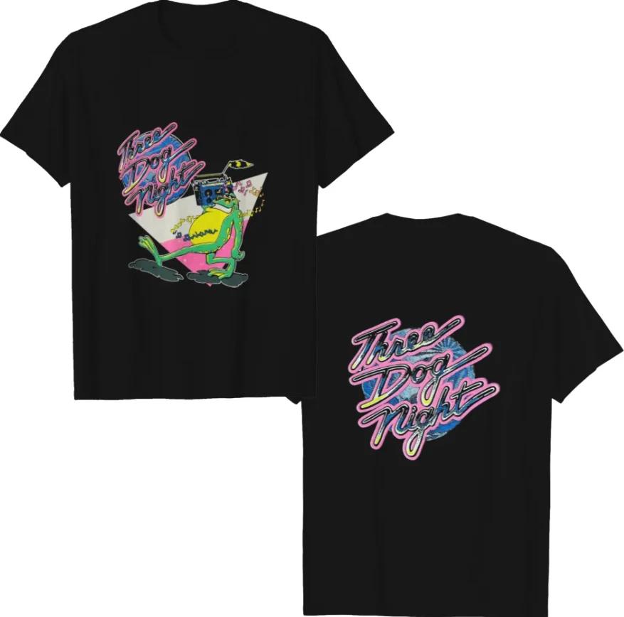 vintage 80s Three Dog Night frog shirt Heavyweight T-shirt Men's -T