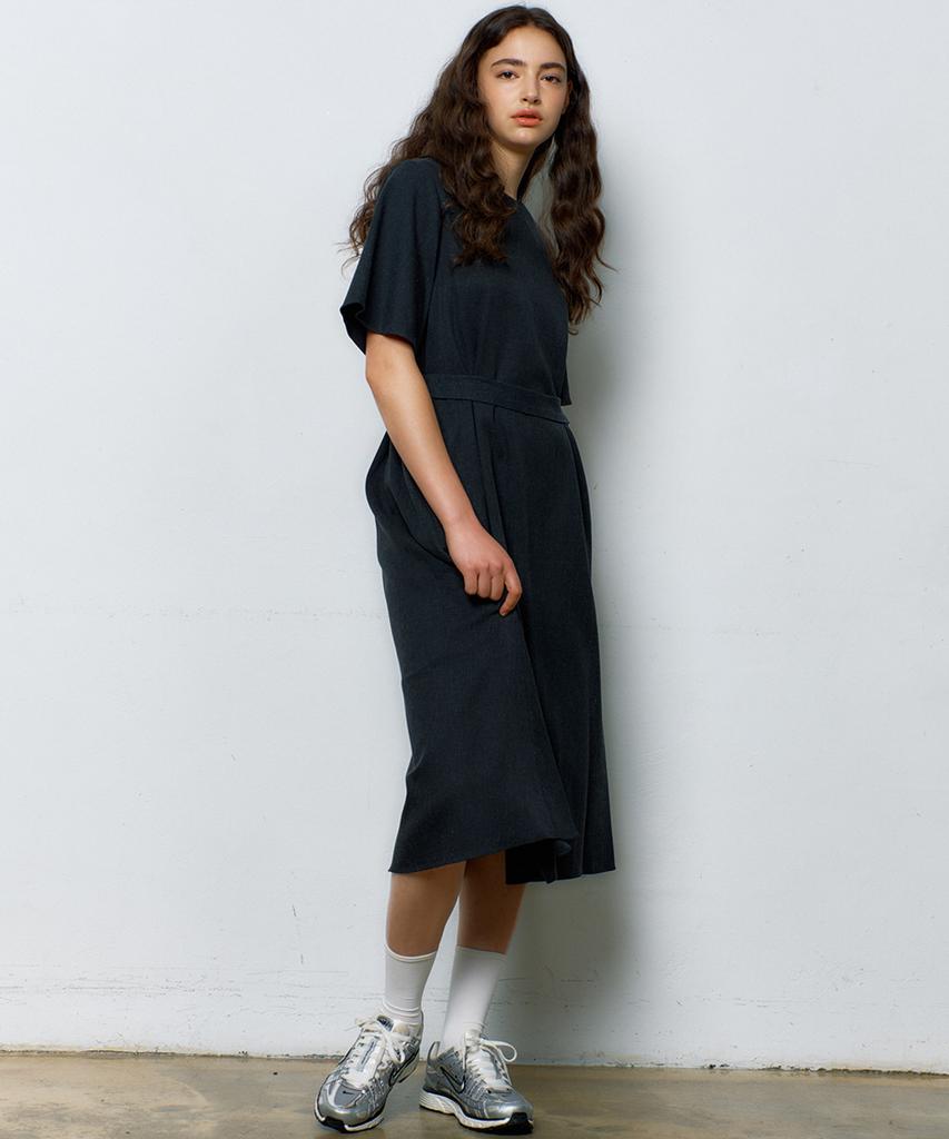 Manavis Seven Aileen D-Ring Dress [Charcoal]