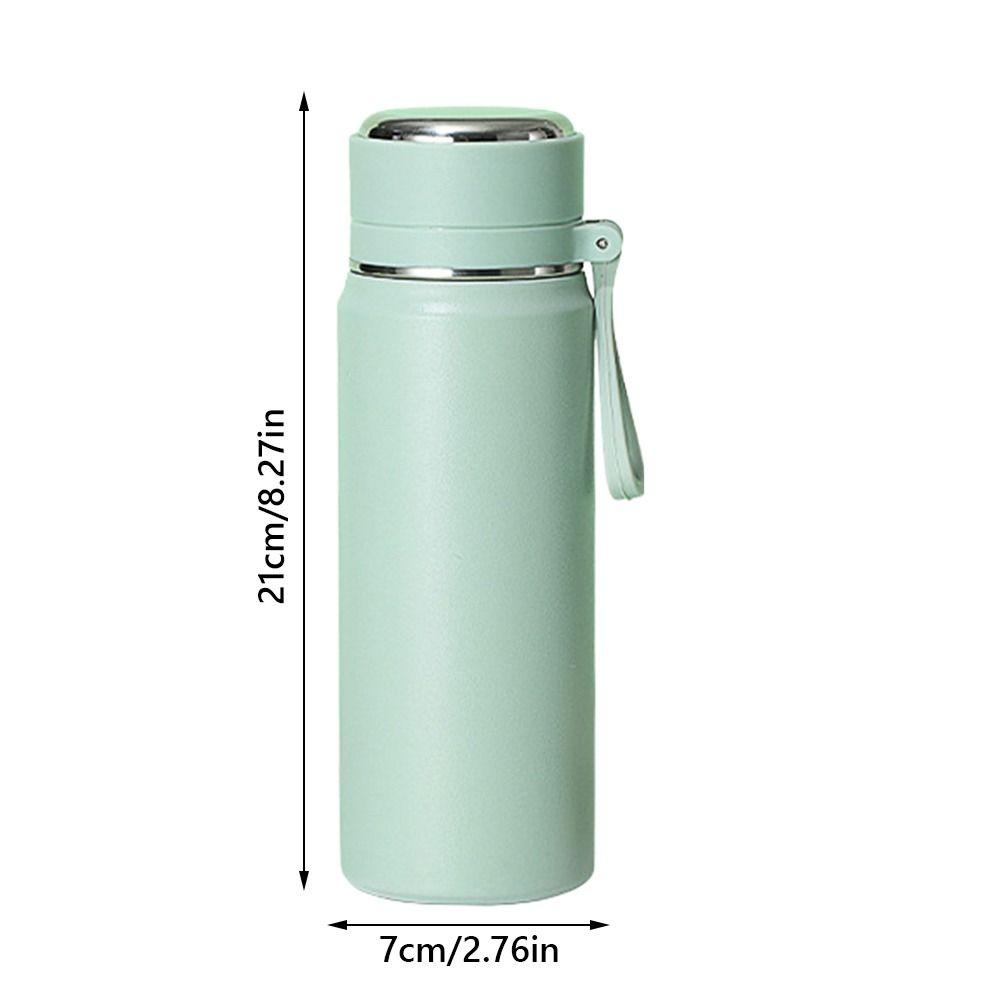 Ins Style 316 Stainless Steel Thermal Flask Vacuum Cup Leakproof 500ml Water Bottle Portable Insulated Cup Student