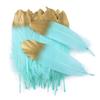 10/50pcs Gold White Goose Feathers Dyed Colorful Natural Gooset Plumes 15-20CM Costume Party Decor Feathers for Craft