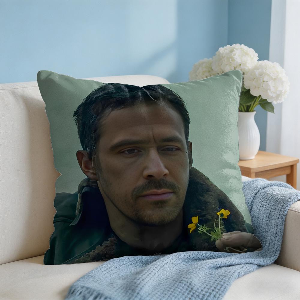 RRyan Gosling Face Cushion Cover Square Pillow Bedroom Sofa Leisure Comfort Living Room Home Decoration X