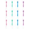 12Pcs Disposable Toothbrush with Toothpaste Floss Pick Tongue Scraper Portable Travel Adults Mini Pre-Pasted Toothbrush Dental Flosser Oral