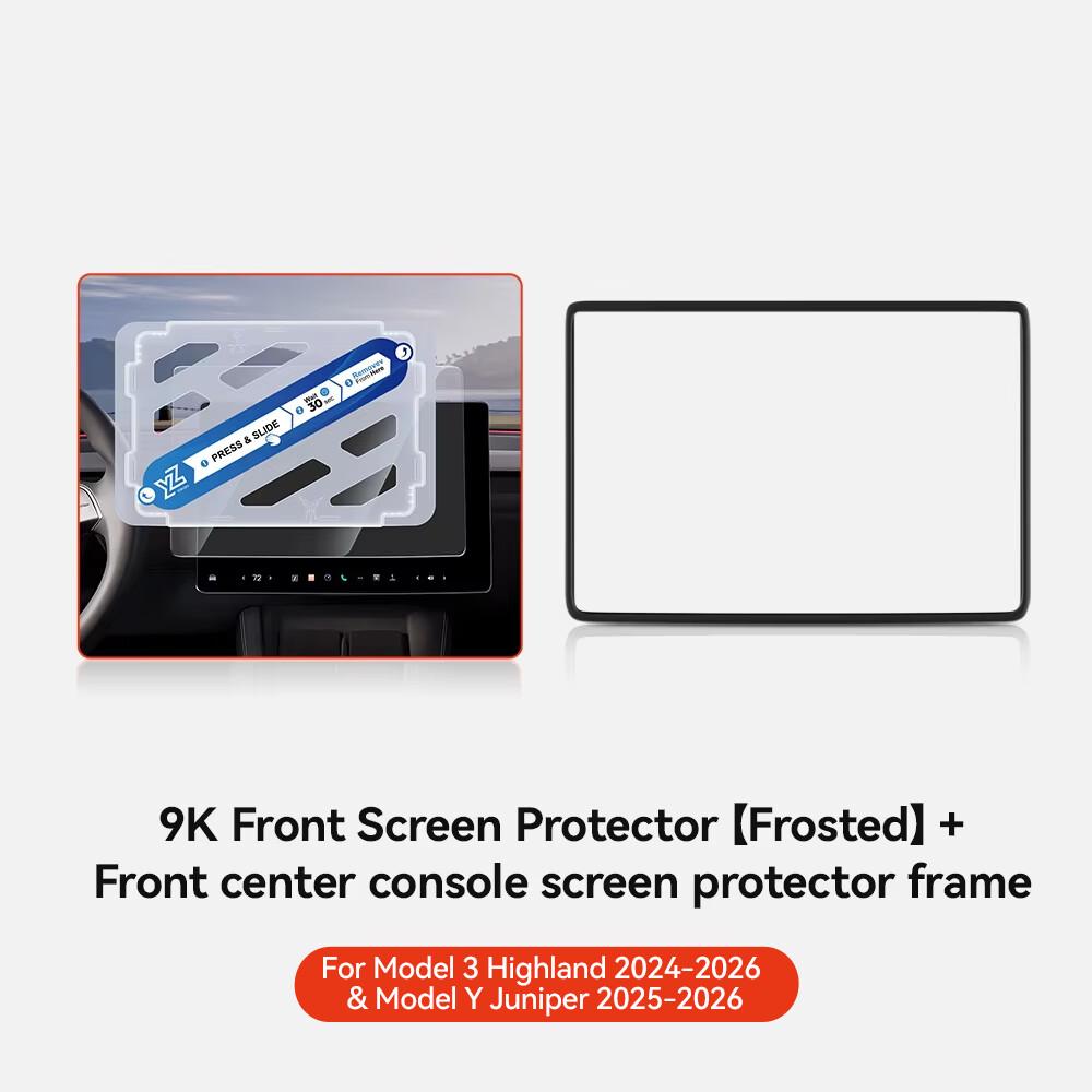 YZ For Tesla Model Y Juniper Model 3 Highland 15.4 Rear Row Center Control Screen HD Film Protection Screen Protecto Accessories