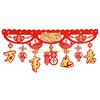 F26C 2025 Dragon Year Spring Festival Decoration Horizontal Colored Door Hanging Pendant Chinese New Year Ornament for Home