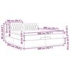 VidaXL Cadre de lit ottoman avec matelas gris clair 200x200 cm tissu 3311567