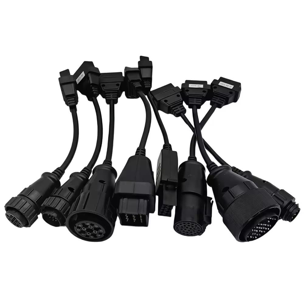 Полный набор 8 шт. Грузовые obd2 кабели Диагностический obd truck Кабель Для Delphi DS150 DS150E TCS CDP Multidiag MAN OBD2 Renault Инструмент