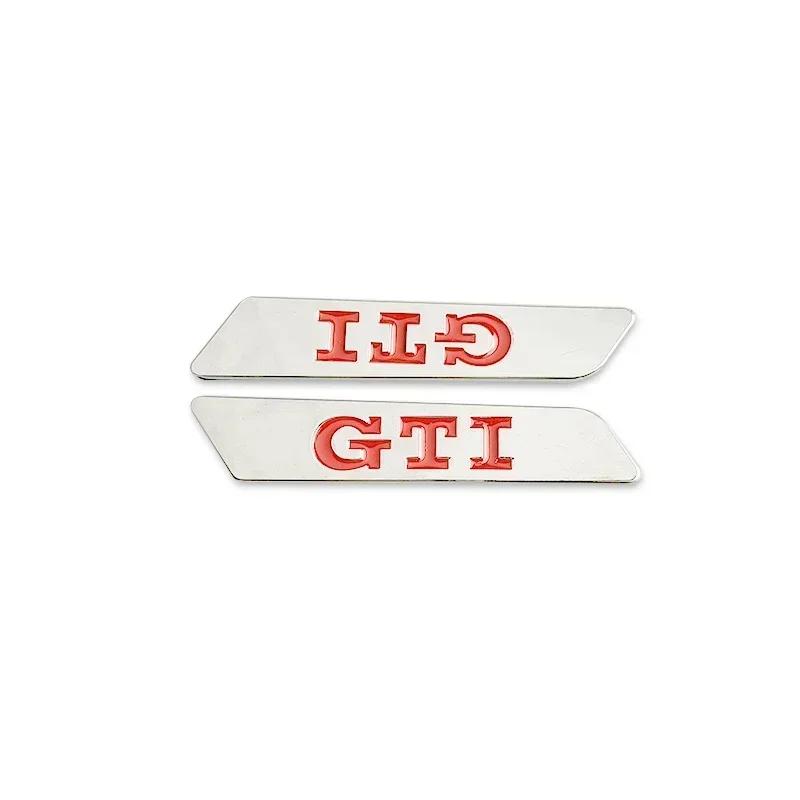 RUNTB1 Metal GTI Logo Side Fender Emblem Bumper Strip for VW Volkswagen Golf MK5 3 4 5 6 7 Polo Passat Jetta Tiguan Beetle Touran Bora