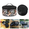 Dish Organizers for Outdoor Camping Picnics Plate Storage Pouches Round Tableware Container Bowl Plate Carrying Case