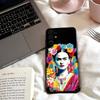 Чехол для телефона с рисунком Фриды Кало для Samsung S25,24,23,22,30,21,10,9,Ultra,Plus,Lite,FE,4,5 G Мягкий черный чехол