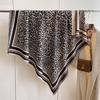 Leopard Print Large Square Scarf Korean Version Versatile Warm Cashmere Scarf Women'S Thickened Women'S Scarf Cape Shawl