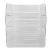 Desk Letter Tray Set 4 Layers Thickened Transparent Multifunctional Stackable A4 Paper Tray