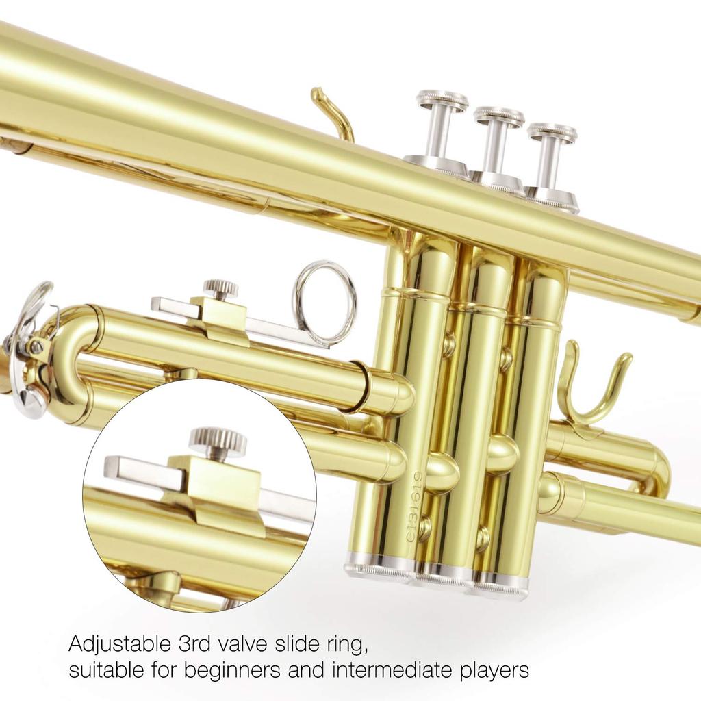 Труба Bb Eastar из золотой латуни, набор для начинающих