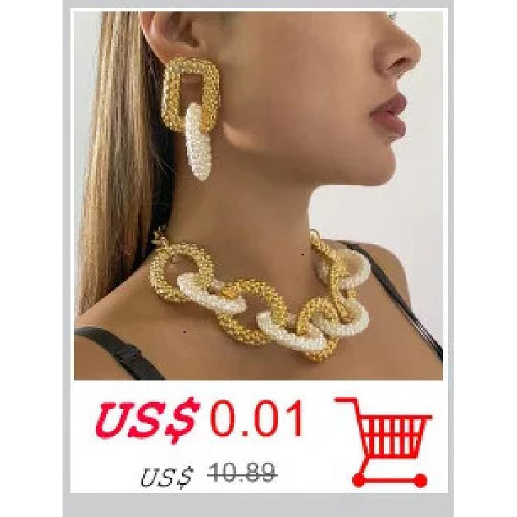 Exaggerated Chunky Metal Wire Torques Choker Necklace Women Collar Punk Gold Color Wide Smooth Chain Jewelry Bijoux Steampunk