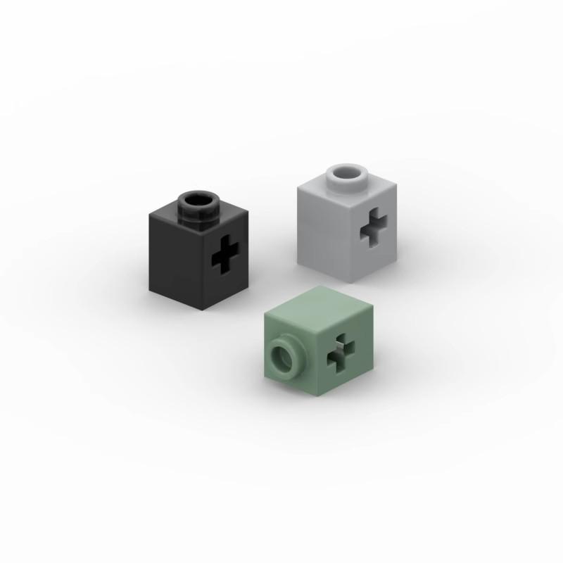 20 ШТ. Детали MOC 73230 Высокотехнологичный Кирпичик 1x1 с осью и отверстием совместимые кубики для поделок Сборка строительные блоки частица
