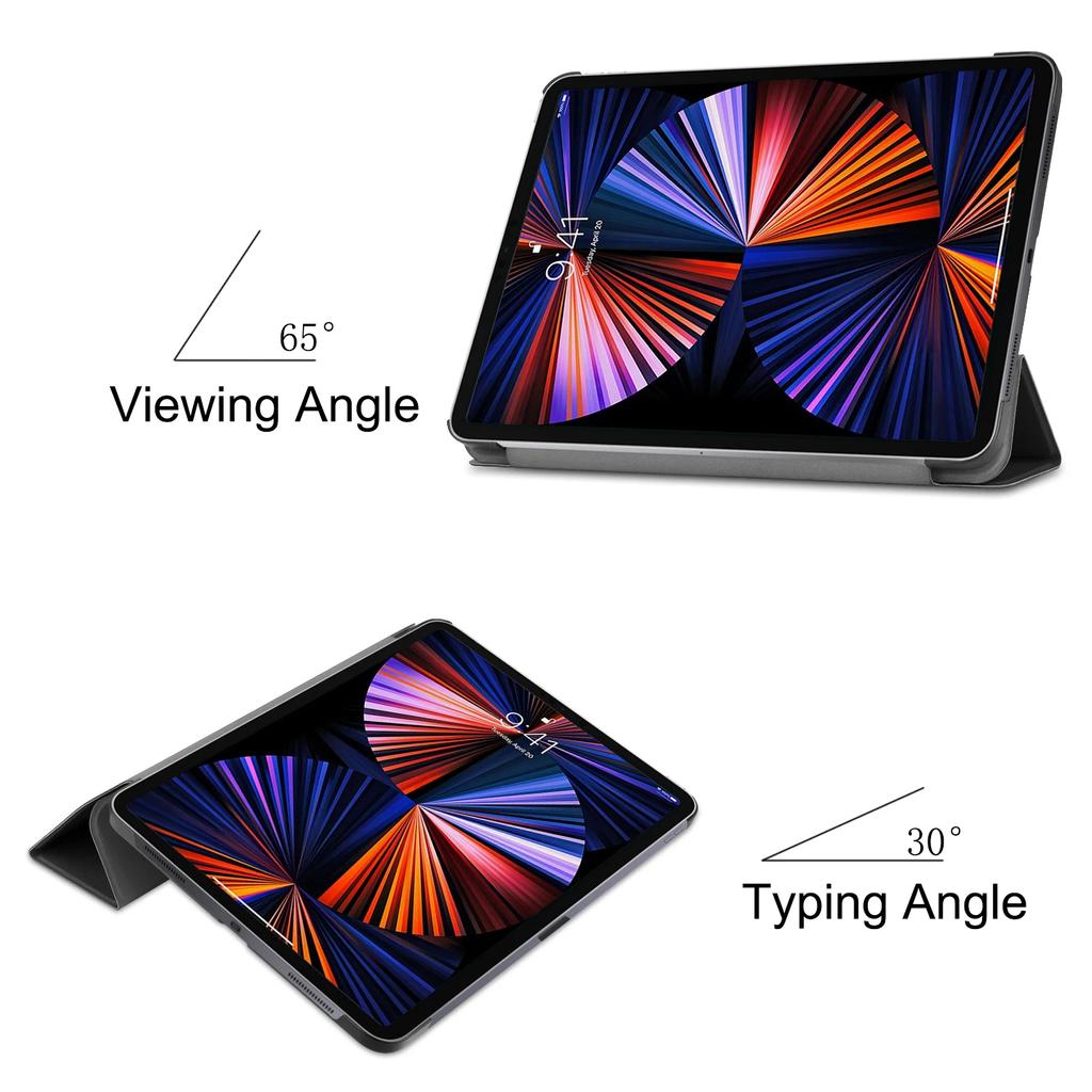 Чехол для Apple iPad pro 12.9 2021 PU Flip Stand Cover для Apple iPad pro 12.9 2018/2020/2021/2022 Чехол для планшета Funda