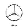 1pc 188mm 210mm ABS Car Front Grille Badge Decal Cover Emblem For Mercedes Benz A/B/C/E/S Class GLA CLA GLE GLK CLK CLS GLS GLC FH1