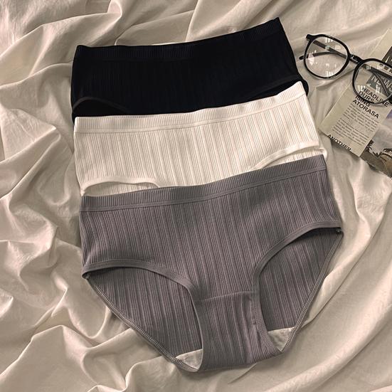 Women Underpants Mid Waist Solid Color Nylon Plus Size Japanese Style Butt-lifted Good Breathability Elastic Quick-drying Sport Casual Briefs