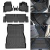 Jiooy 3D Коврики для пола для Honda FREED CROSSTAR GT2/GT6 (5-местный переднеприводный eHEV, 2024–настоящее время) – Передний + 2-й ряд + Нижний багажник, TPE, Водонепроницаемый
