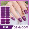 16Tips Full Cover Nail Stickers DIY Nail Polish Strips Sparkling Glitter Self Adhesive Nail Art Stickers Manicure Decoration