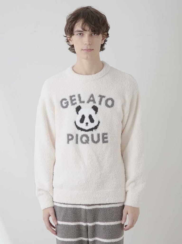 Gelato Pique HOMME Powder Panda JQD Pullover PHNT251912 CRM M Men's